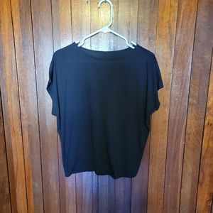 Womens uniqlo short sleeve tops,navy color,size small